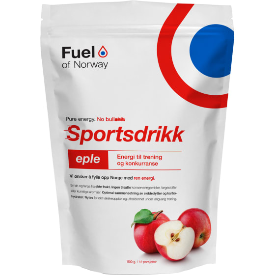 Fuel of Norway Sportsdrikke 0.5kg eple