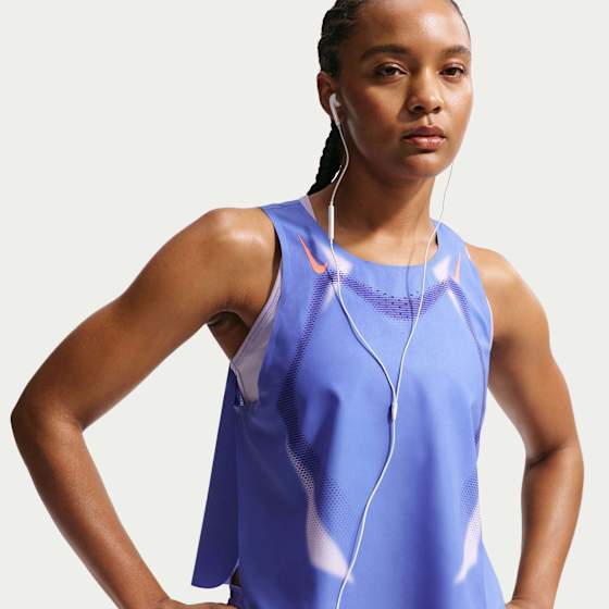 Nike AeroSwift Dri-FIT ADV Cropped Running Tank Top Dame