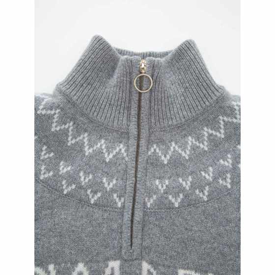 WoolLand Veslepiggen Jacquard Strikkegenser Dame