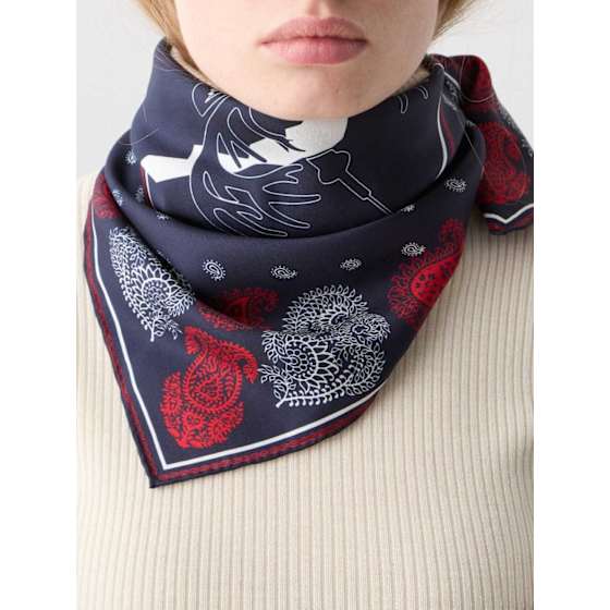 We Norwegians Western Silk Scarf