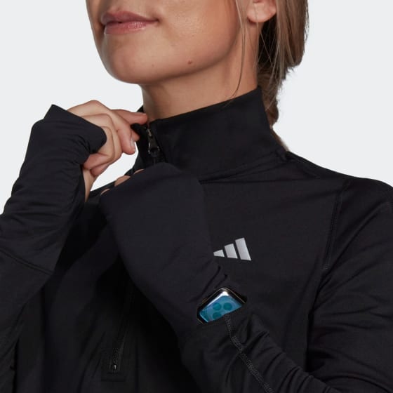 Adidas Fast Running 1/2-Zip LS Top Dame