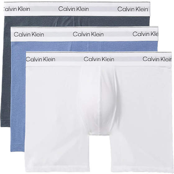 Calvin Klein 3 Pack Boxer Briefs - Icon Cotton Stretch