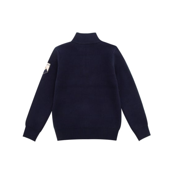 WoolLand Hemsedal Strikket Half-Zip Ullgenser Junior