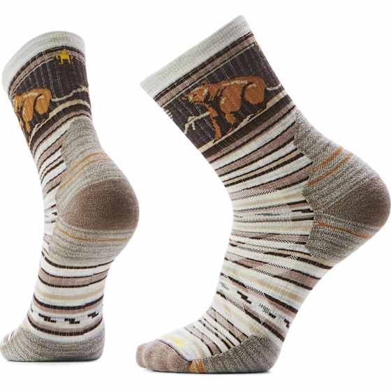 Smartwool Hike Targeted Cushion Bear Stripes Mid Crew