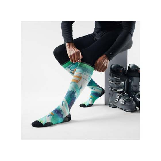 Smartwool Ski Zero Cushion Ski Day Print OTC Socks