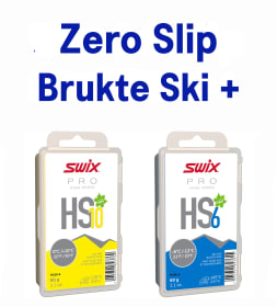 Zero Slip Brukte Ski + Metting m/avtagning og Prepp HS
