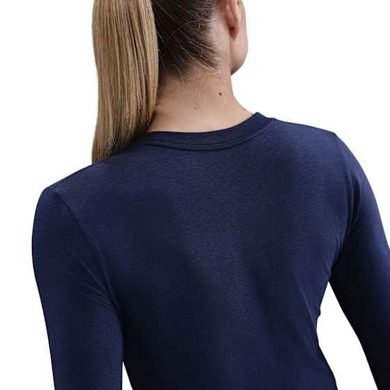 Nike Sportswear Chill Knit LS Cropped Tee Dame
