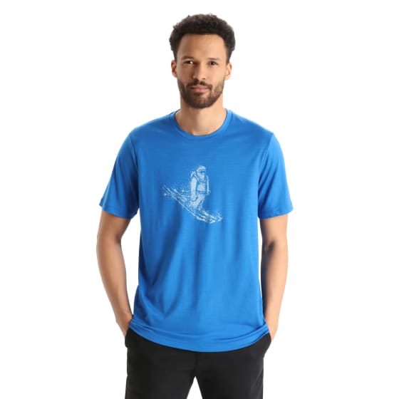 Icebreaker Tech Lite II SS Tee Skiing Yeti Herre
