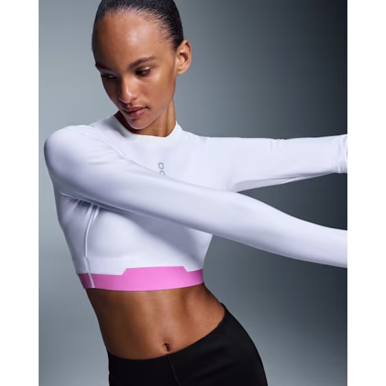 On Train Long Sleeve Crop Dame