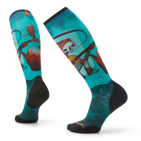 Smartwool Women's Ski Targeted Cushion Print OTC Socks Dame