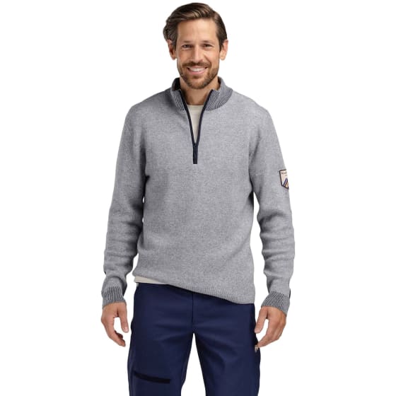 WoolLand Tydal Strikket Half-Zip Ullgenser Herre