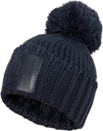 Dipped in Gold Rib Pommy Beanie Dame
