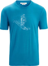 Merino T-skjorte med trykk.