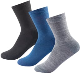 Daily Merino Medium Sock 3pk Junior