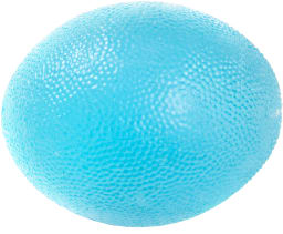 En myk og behagelig oval ball designet for hånd-, fingre- og underarmsøvelser