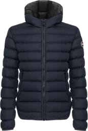 Sporty Down Jacket With Fixed Hood Herre
