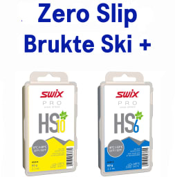 Zero Slip Brukte Ski + Metting m/avtagning og Prepp HS