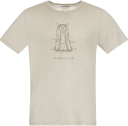 T-skjorte i merinoull med design på brystet