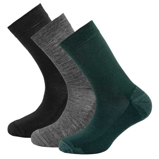 Daily Merino Medium Sock 3pk Unisex