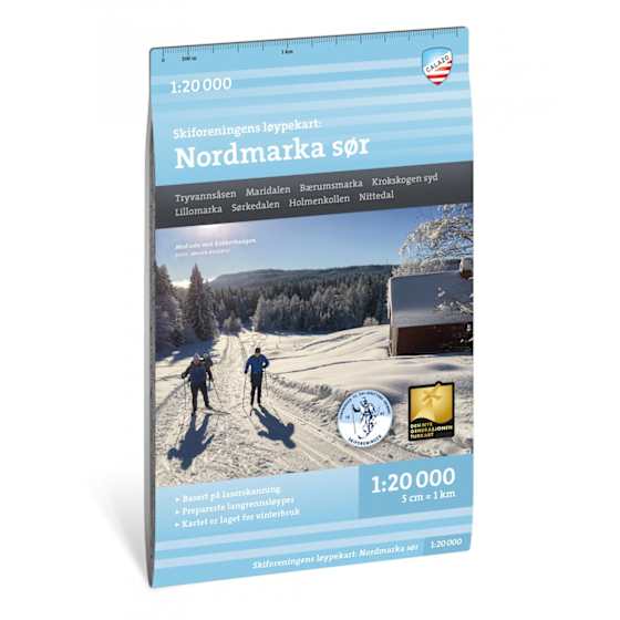 Nordmarka Sør Skiforeningens løypekart