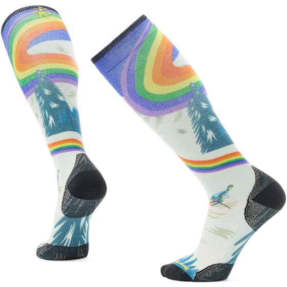 Ski Zero Cushion Rainbow Trails Print OTC Socks
