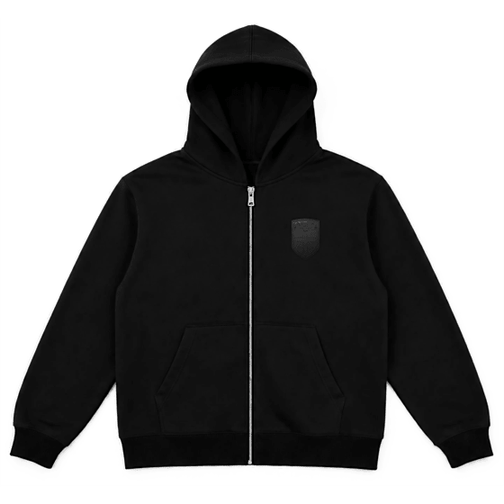 Black Fullzip Hoodie