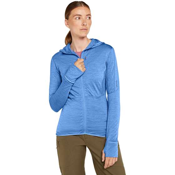 Merino Blend 200 Realfleece Descender LS Zip Hoodie Dame