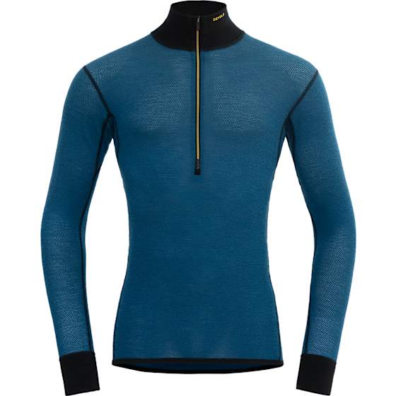 Wool Mesh 190 Zip Neck Herre