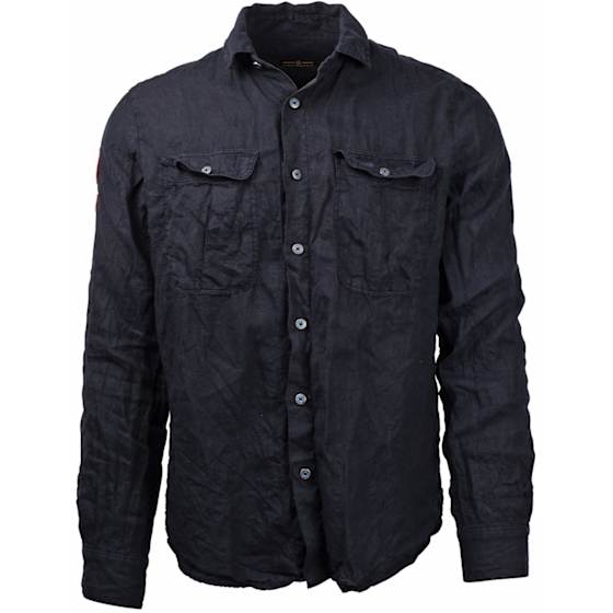 Safari Linen Shirt Garment Dyed Herre