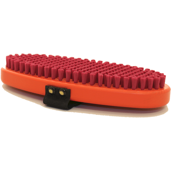 T190O Brush oval. fine red nyl
