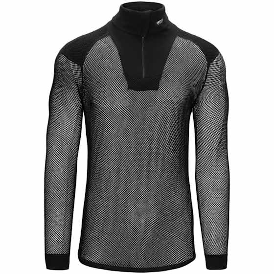 Wool Thermo Zip Polo 3/4 neck
