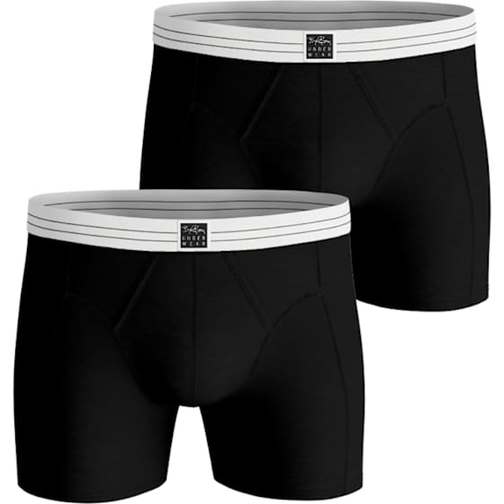 Viscose Cotton Blend Boxers 2-Pack Herre