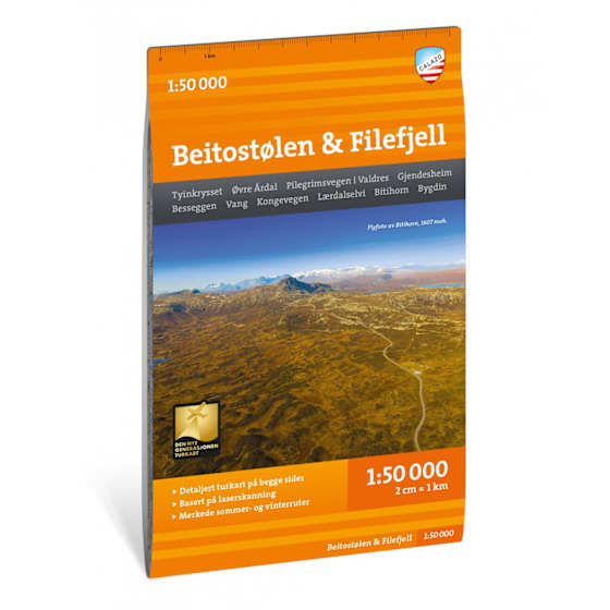 Turkart Beitostølen og Filefjell