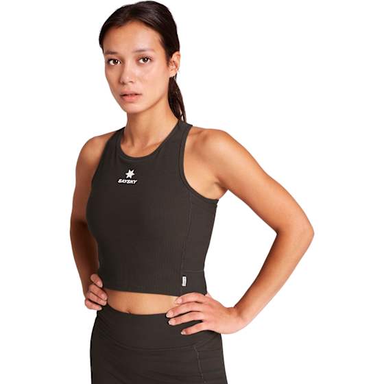 Combat Rib Crop Top Dame