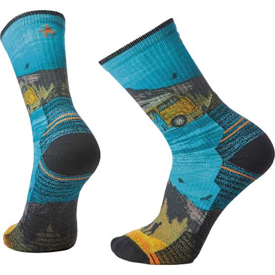Hike Light Cushion Great Excursion Print Crew Socks