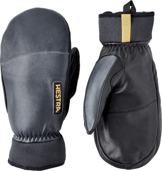 Army Leather Wool Terry Mitt