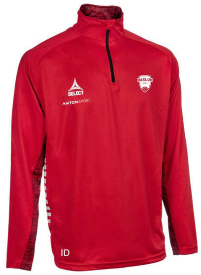 Haslum Training Sweat 1/2 Zip med Trykk