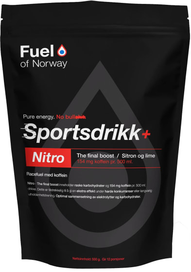 Nitro Sportsdrikke Sitron & Lime - 500g