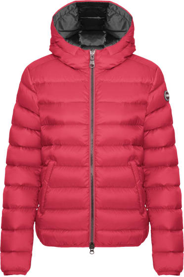 Iridescent Down Jacket With Fixed Hood Dame