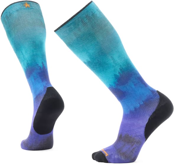 Ski Compression Print Over The Calf Socks