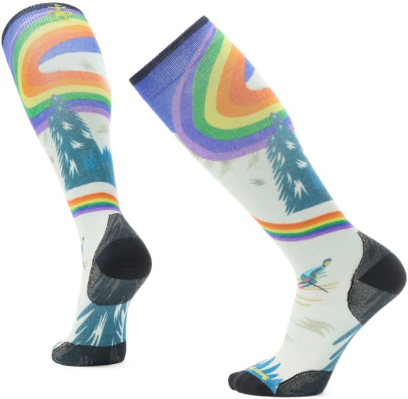 Ski Zero Cushion Rainbow Trails Print OTC Socks