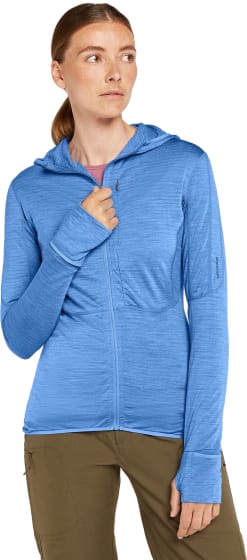 Merino Blend 200 Realfleece Descender LS Zip Hoodie Dame