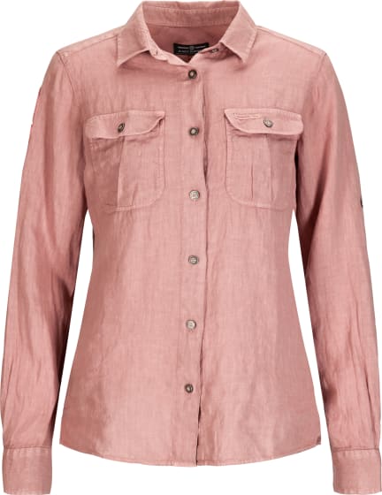 Safari Linen Shirt Garment Dyed Dame