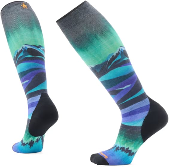 W Ski Compression Print Over The Calf Socks