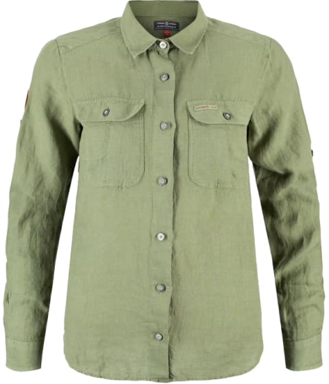 Safari Linen Shirt Garment Dyed Dame