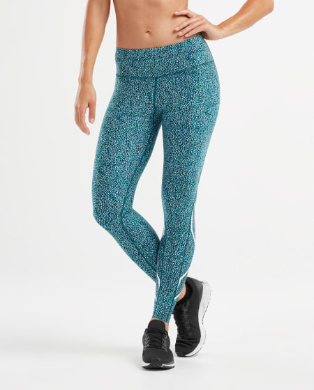 Print Mid-Rise Compression Tights W