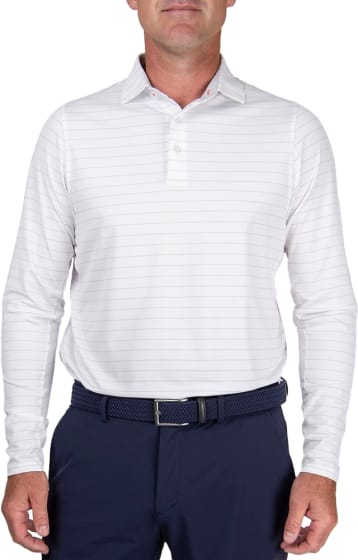 Soren Melange Stripe Polo Herre