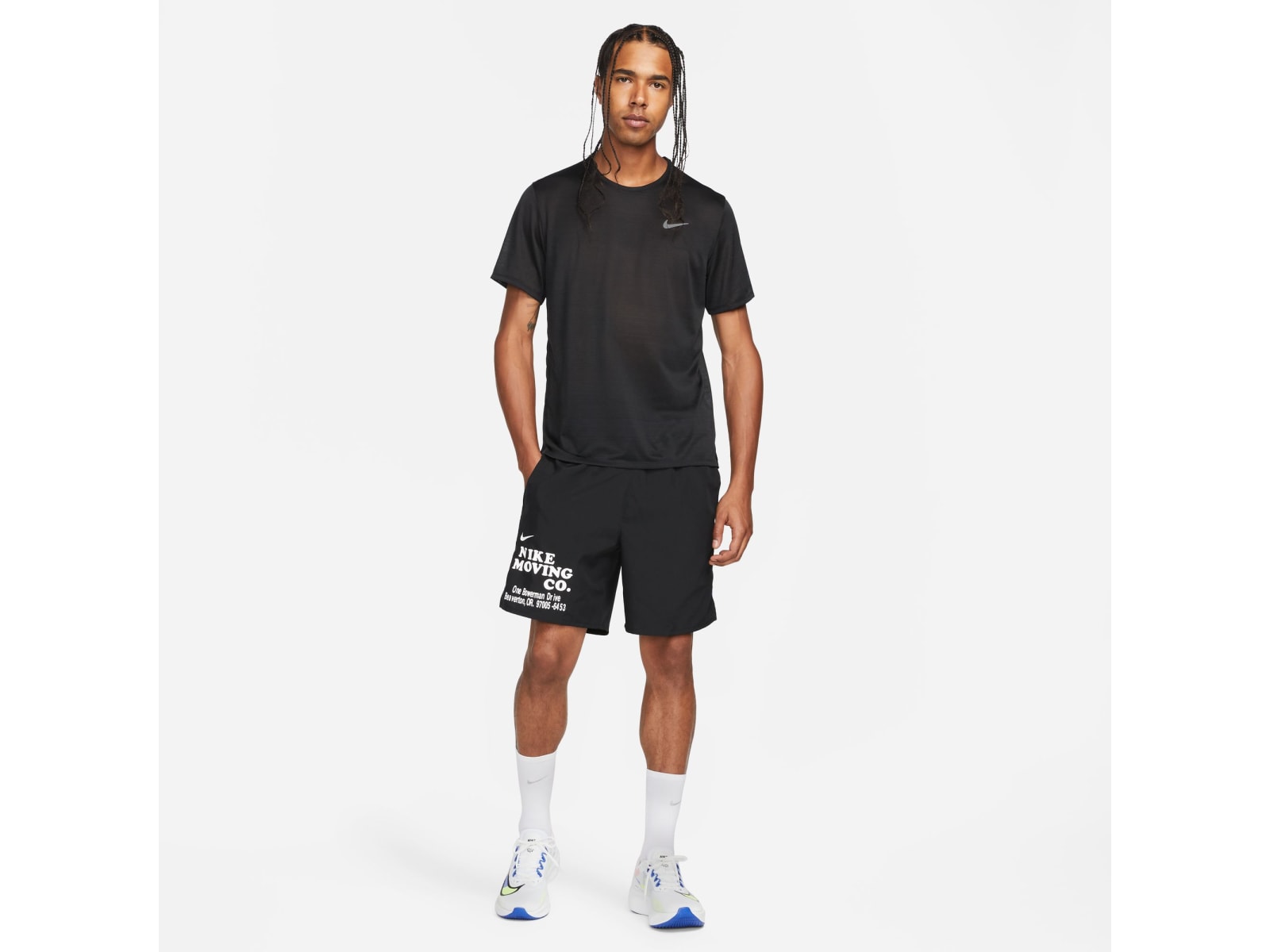 Nike Nike Dri FIT Miler SS T Shirt Herre Sportsnett