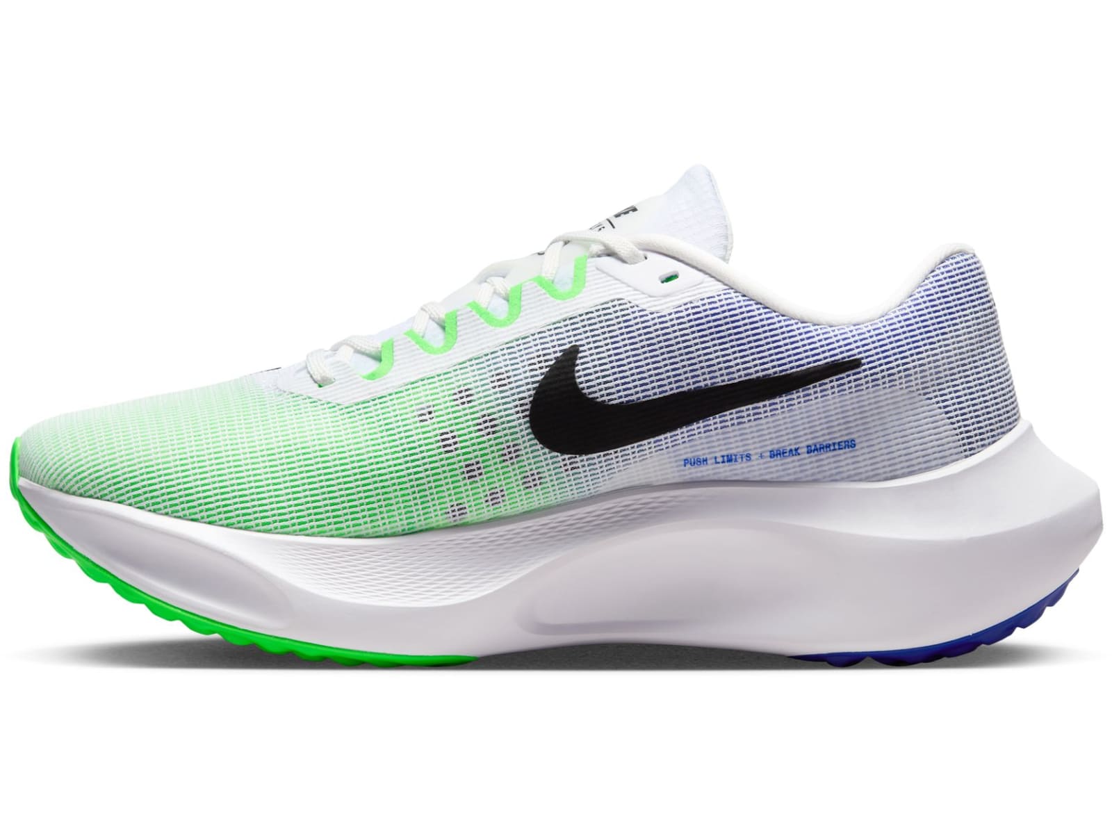 Zoom Fly 5 Herre 101/White/Black/Green Strike/Racer Blue