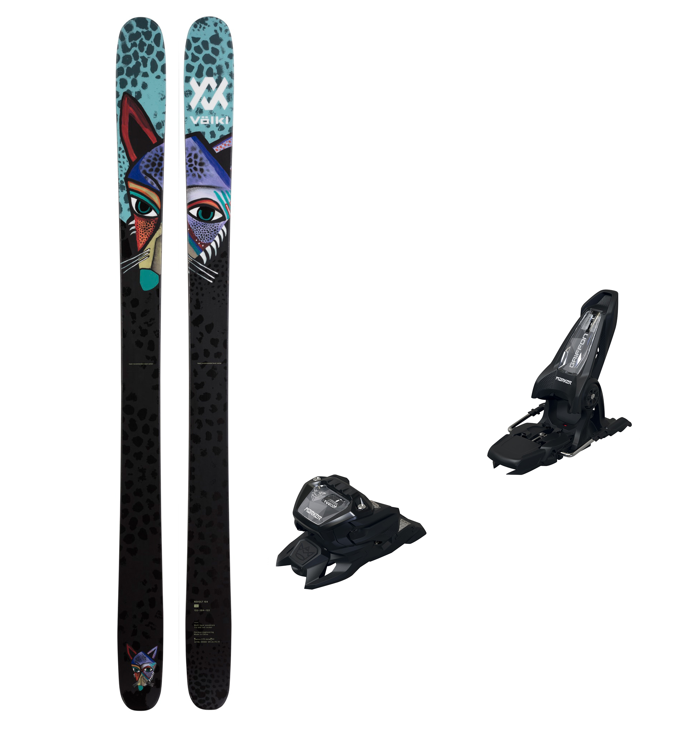 Völkl Revolt 104 med Marker Griffon 13 Unisex